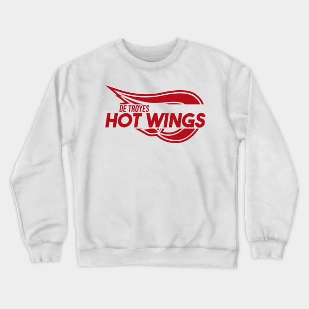 Name Thru Logo - Hot Wings 2 Crewneck Sweatshirt by SDCHT